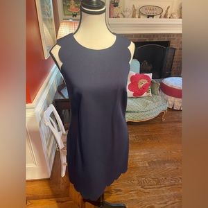 JCrew Navy scalloped dress, Size -2, NWOT